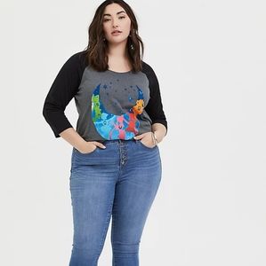 Gray Sailor Moon Raglan Tee